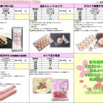 2019年　桜・春季期間限定チラシ①